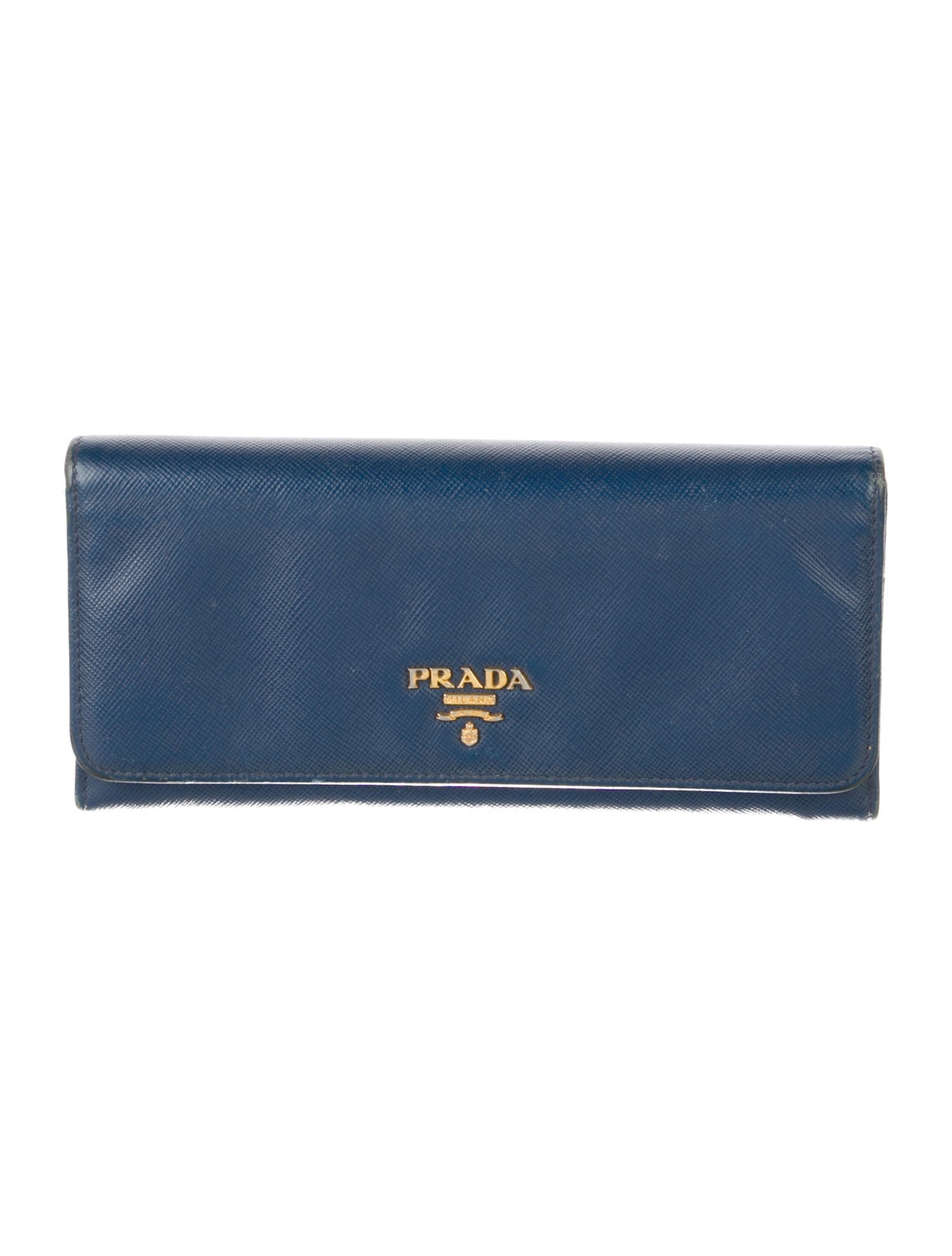 Prada Saffiano Metal Leather Continental Wallet