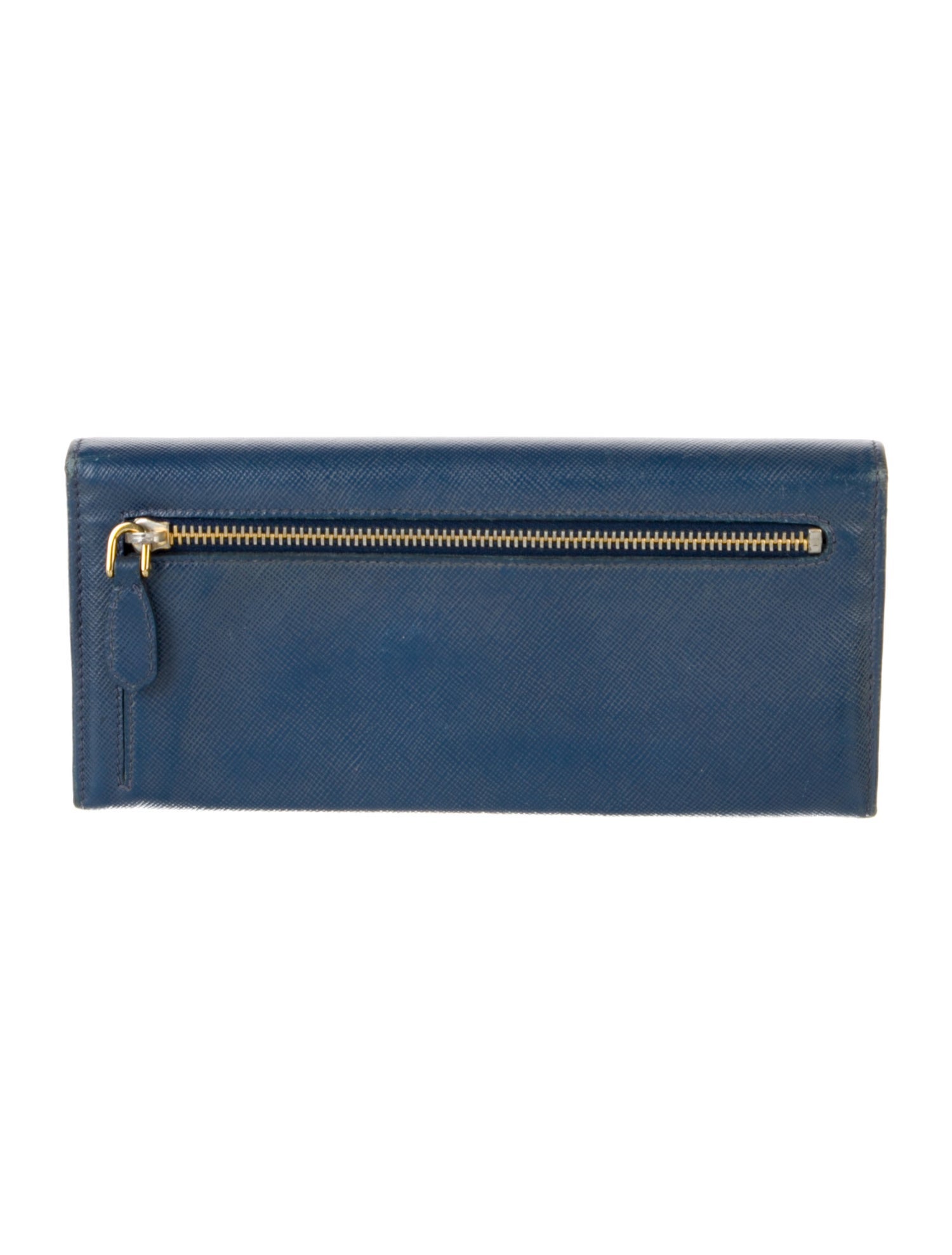 Prada Saffiano Metal Leather Continental Wallet