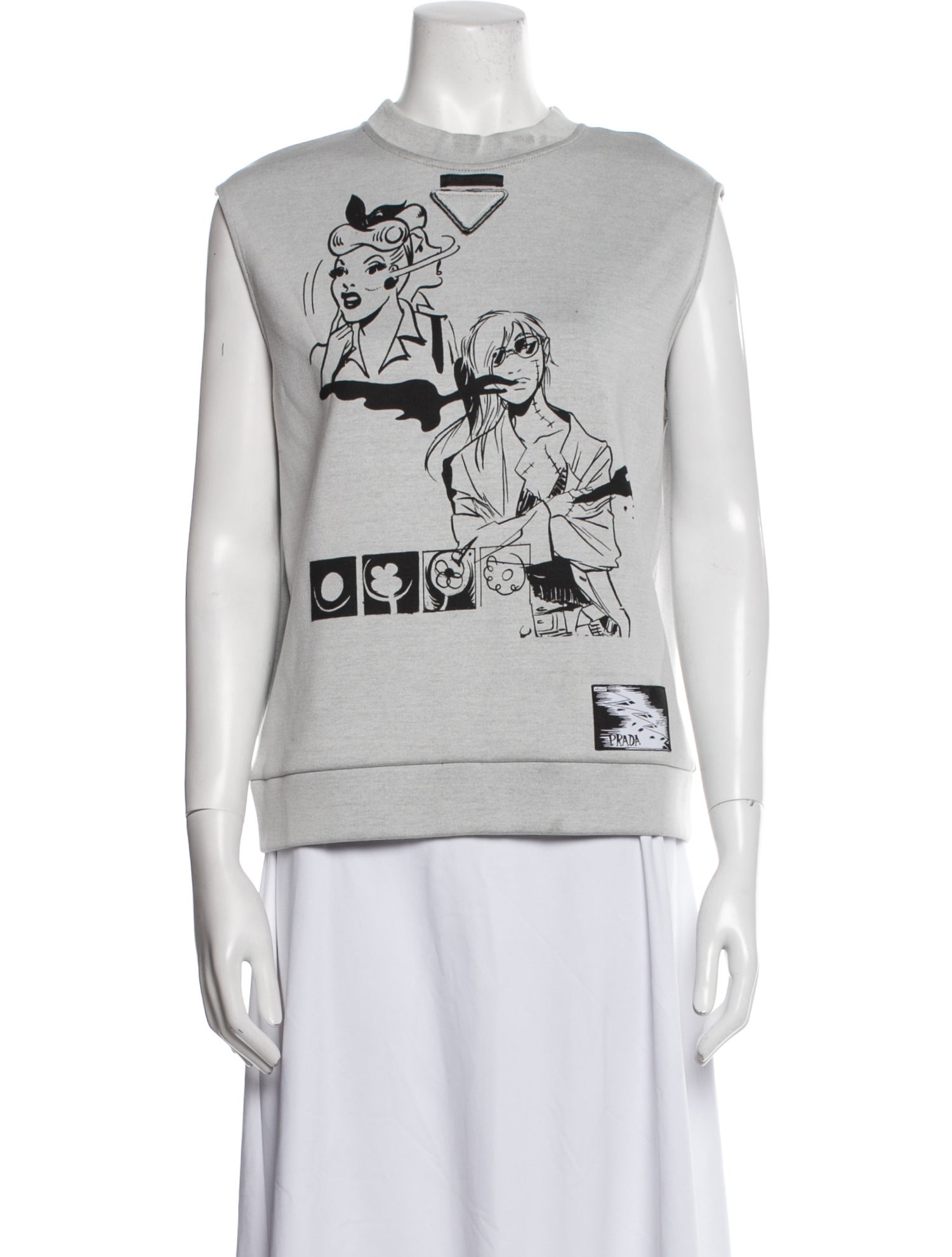 Prada 2018 Graphic Print Sweatshirt