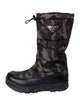 Prada Leather Printed Rain Boots