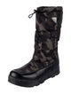 Prada Leather Printed Rain Boots