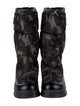 Prada Leather Printed Rain Boots
