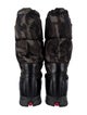 Prada Leather Printed Rain Boots