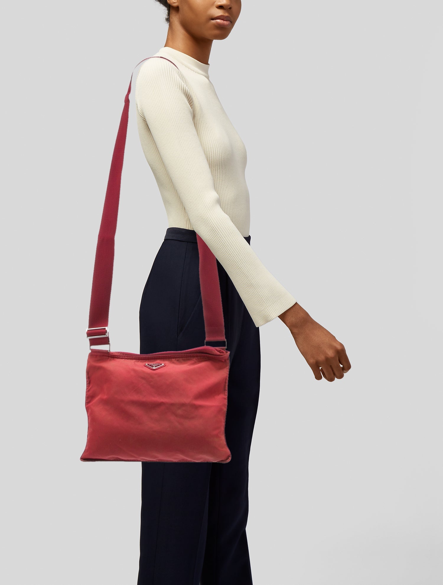 Prada Tessuto Nylon Shoulder Bag