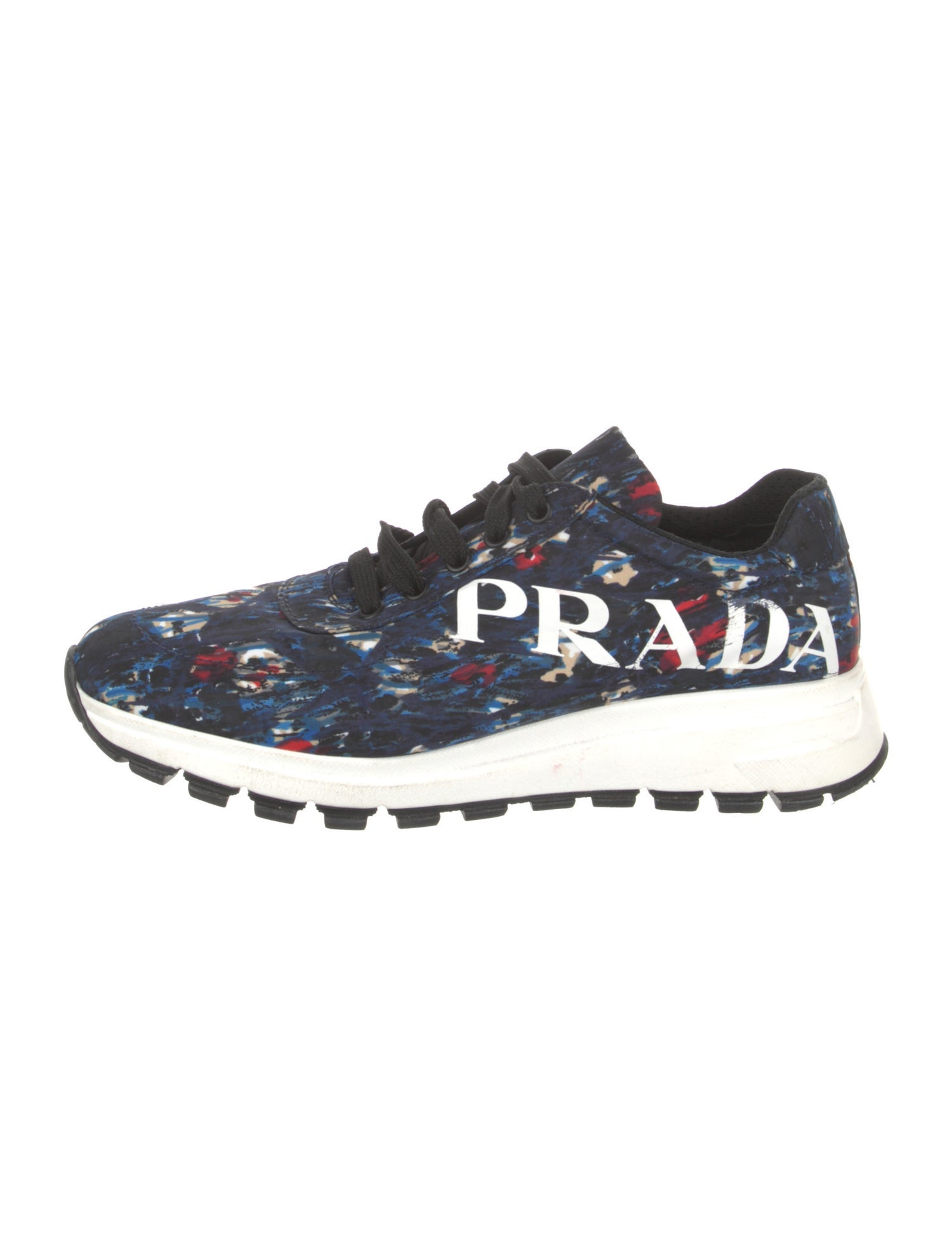 Prada Nylon Printed Sneakers