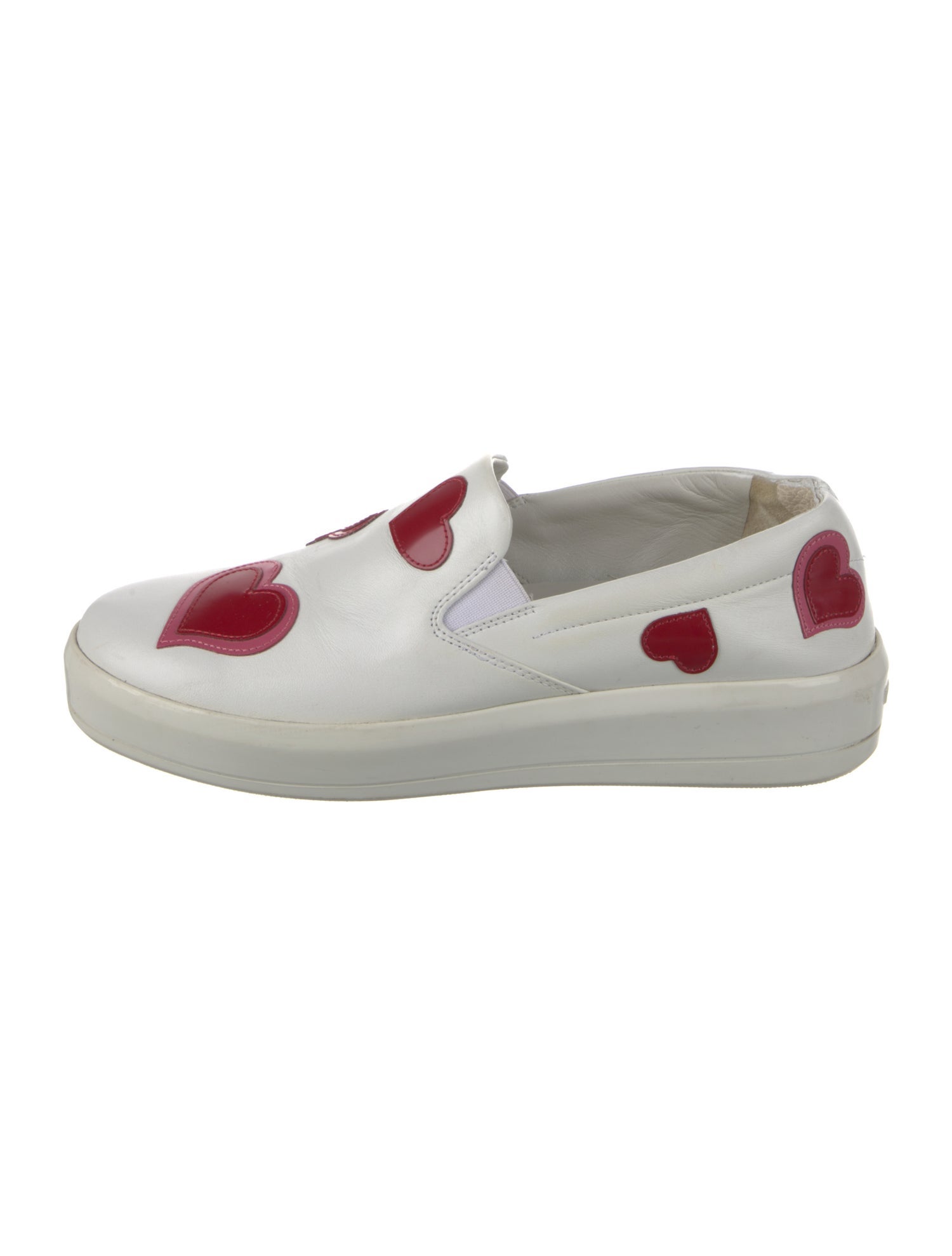 Prada Leather Printed Sneakers