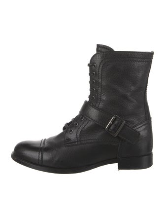 Prada Leather Combat Boots