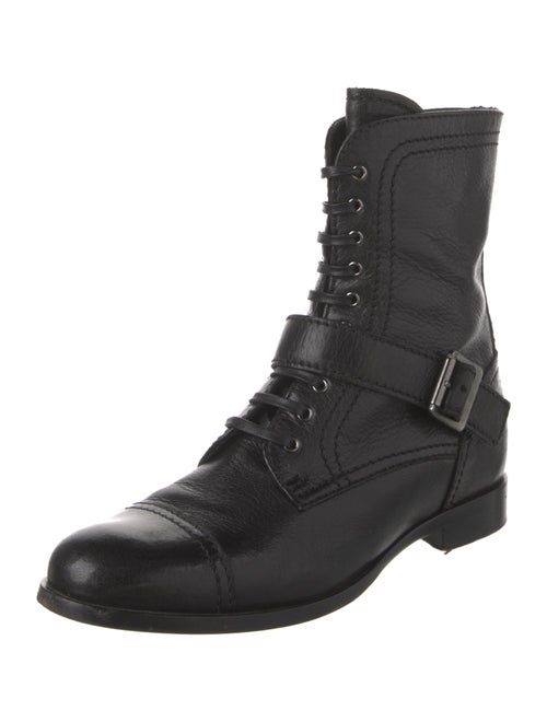 Prada Leather Combat Boots