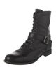 Prada Leather Combat Boots