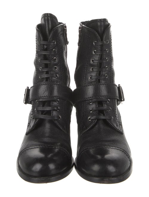 Prada Leather Combat Boots