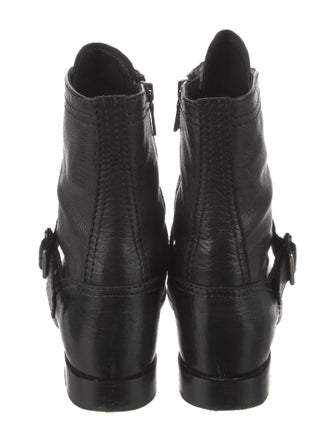 Prada Leather Combat Boots