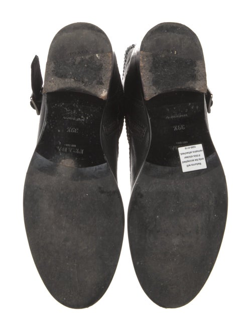 Prada Leather Combat Boots