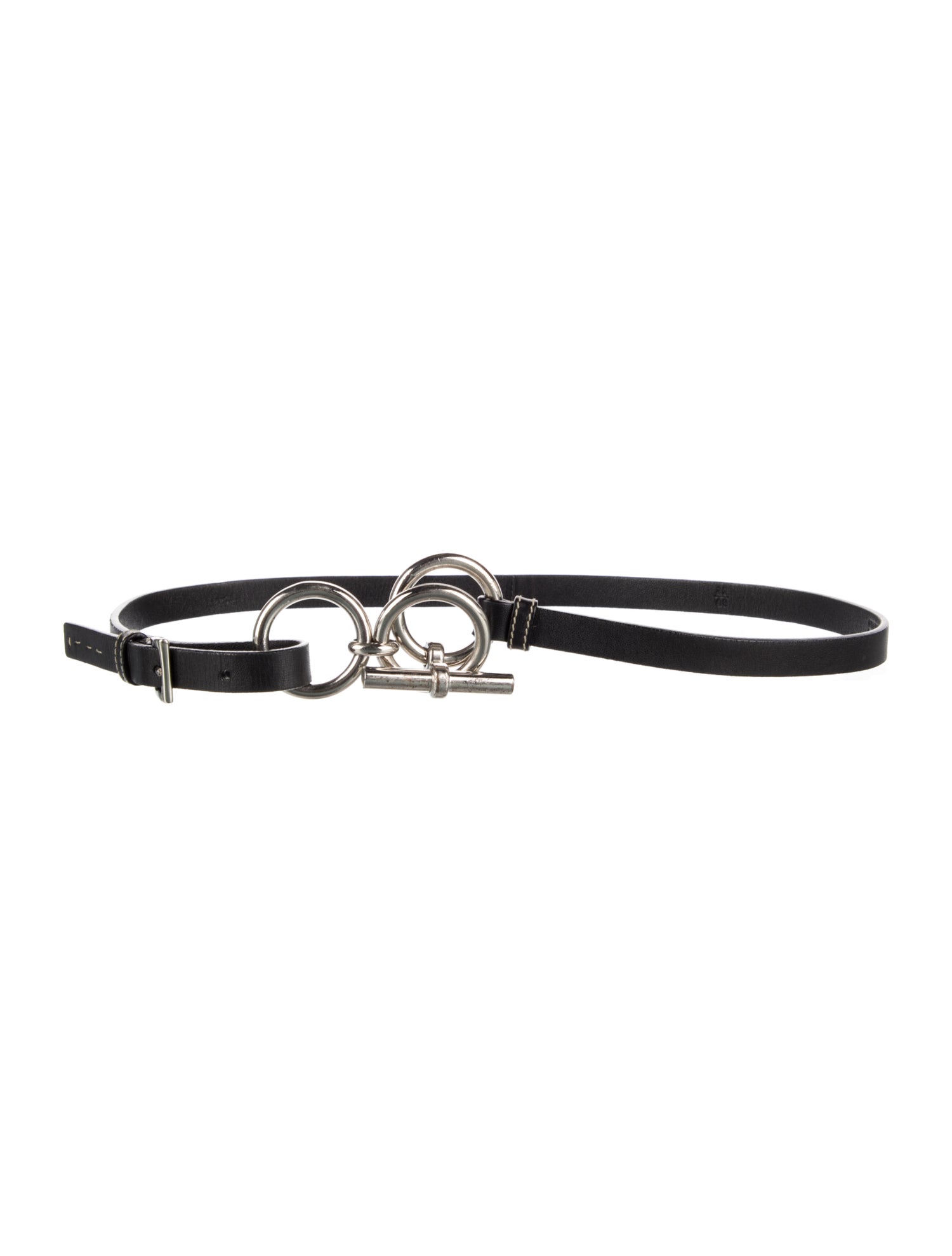 Prada Leather Chain-Link Belt