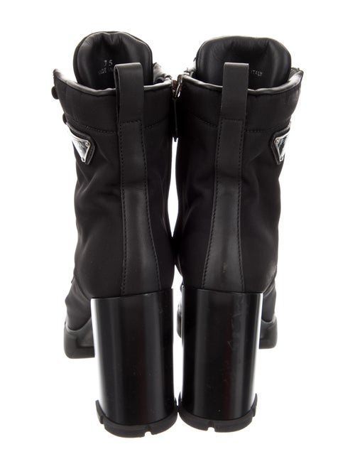 Prada Nylon Printed Lace-Up Boots