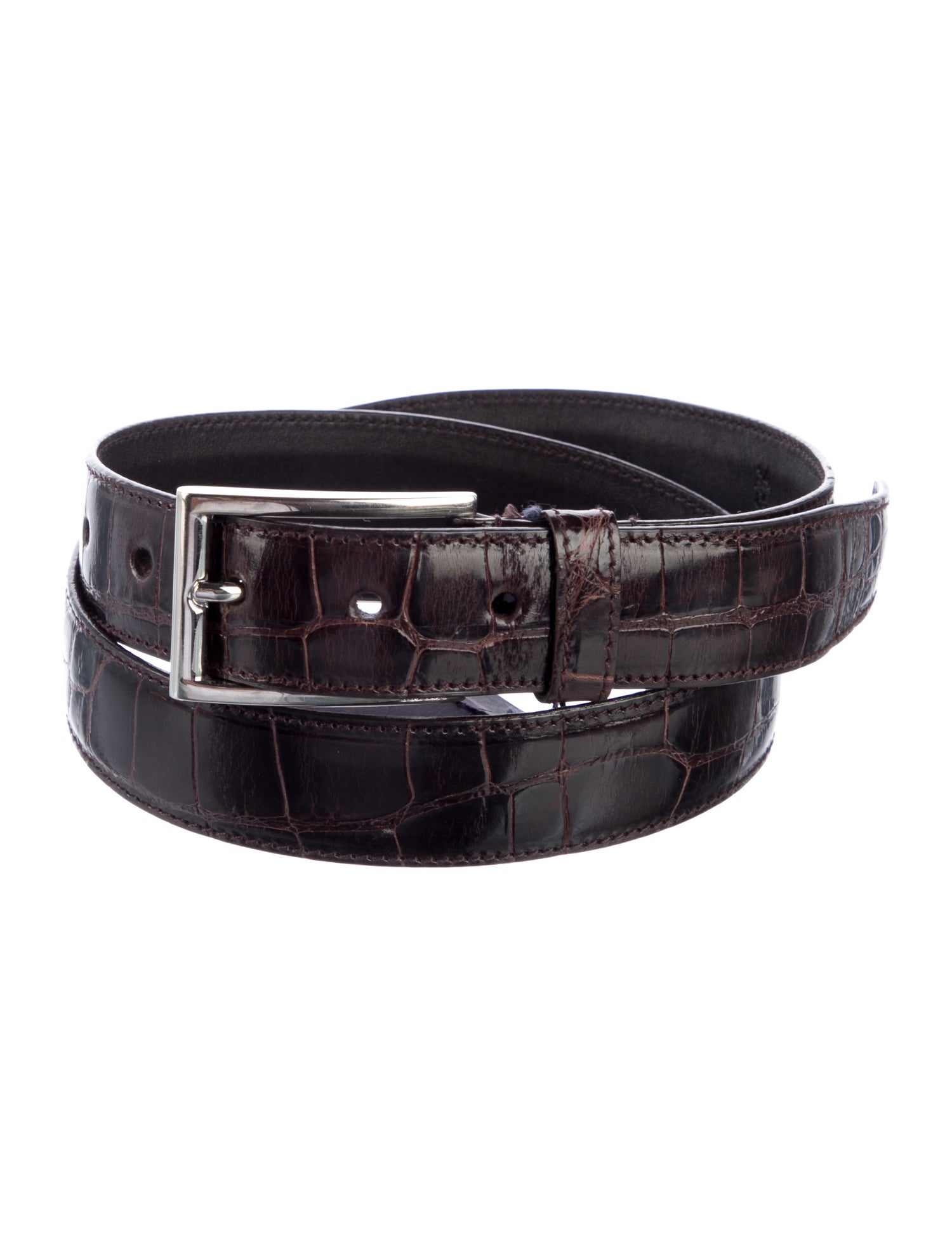 Prada Crocodile Waist Belt