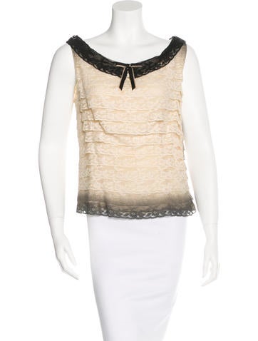 Prada Silk Ombré Top