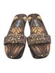 Prada Printed Crystal Embellishments Slides