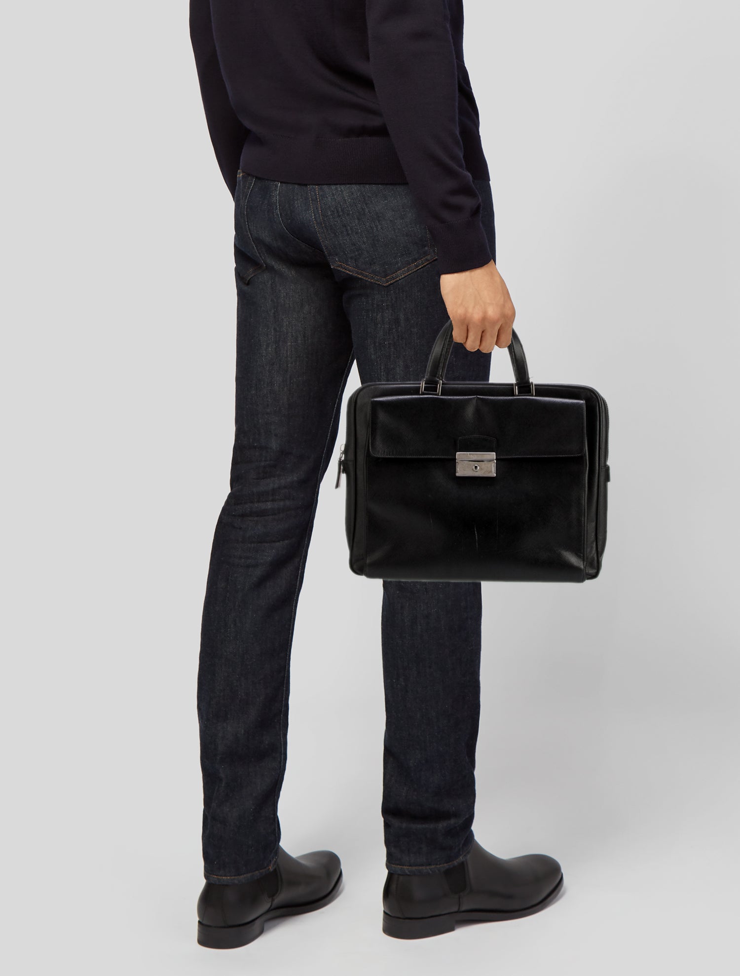 Prada Saffiano Leather Briefcase