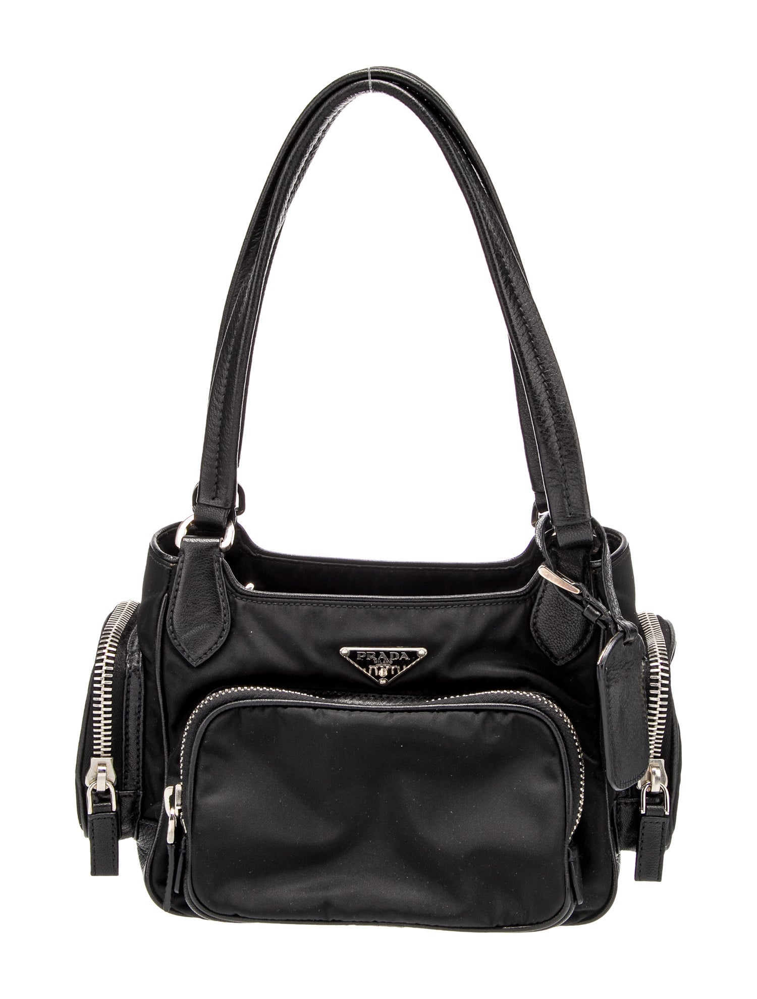 PRADA Vitello Daino Bucket Bag【A-ランク/付属品有】 Prada Vitello Daino Bucket Bag - White Bucket Bags, Handbags