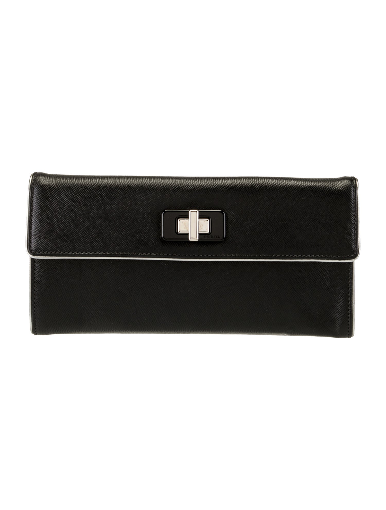 Prada Saffiano Lux Leather Clutch
