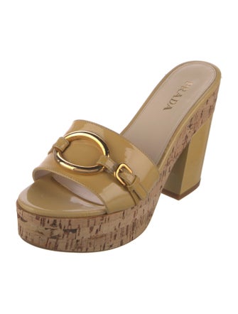 Prada Patent Leather Slides