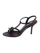 Prada Embossed Leather Slingback Sandals
