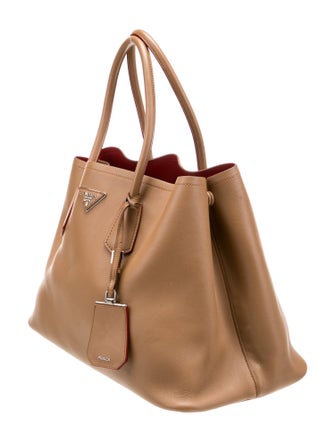 Prada Saffiano Leather Double Bag Large