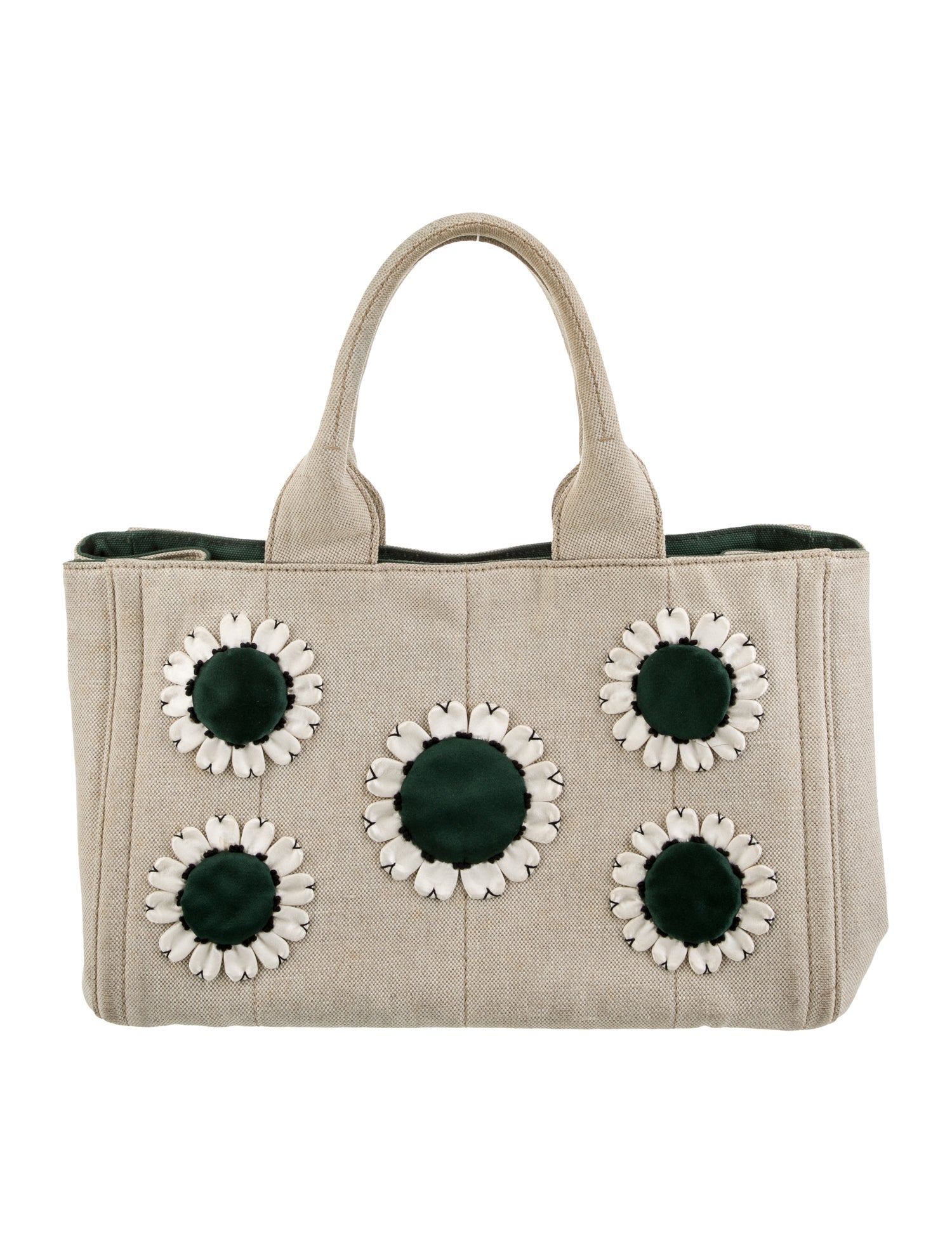 Prada Enameled Metal Triangle Mistolino