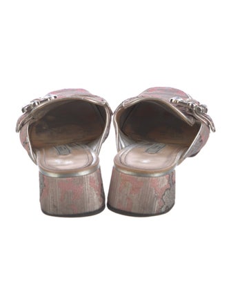Prada Crystal Embellishments Mules