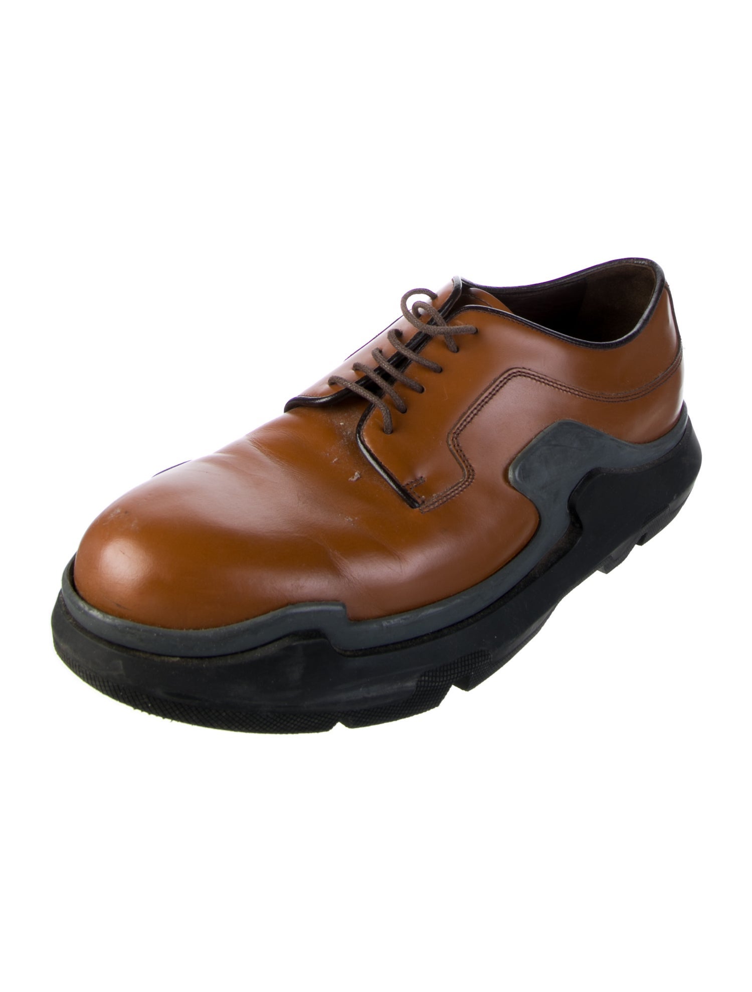 Prada 2015 Leather Derby Shoes