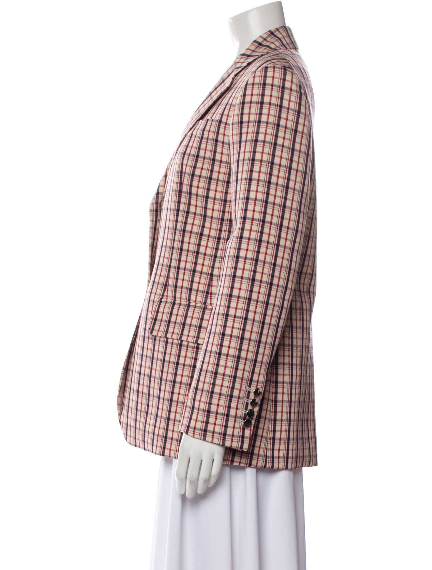 Prada 2020 Gabardine Microcheck Blazer