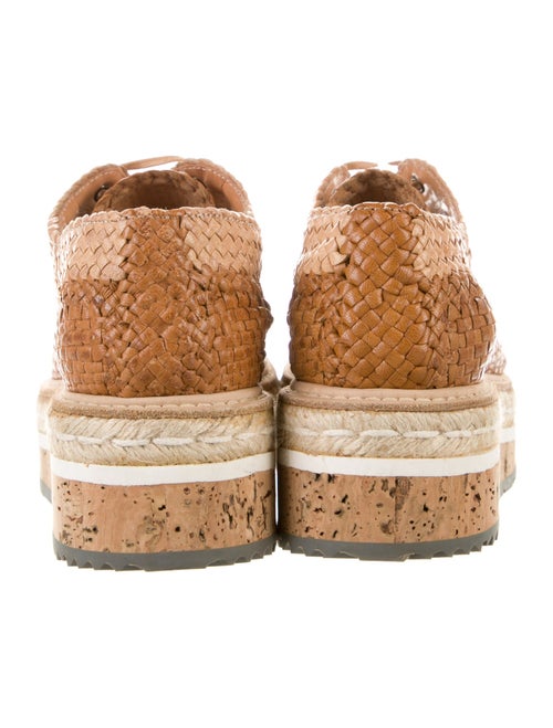 Prada Leather Colorblock Pattern Oxfords