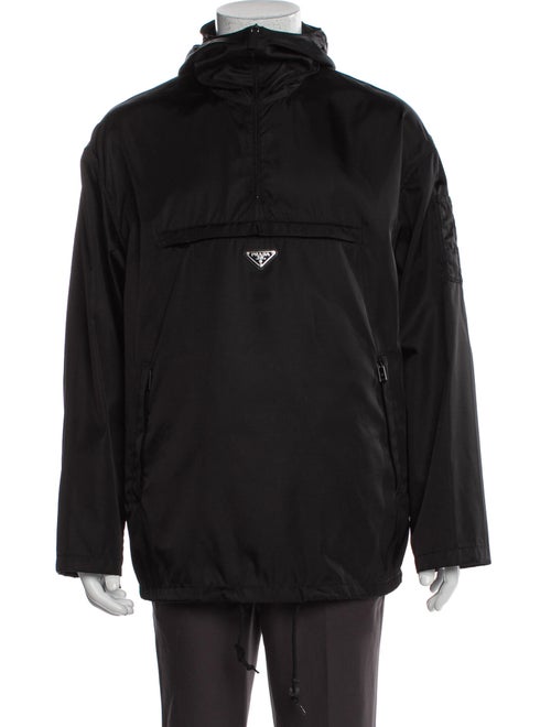 Prada 2018 Enameled Metal Triangle Windbreaker
