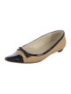 Prada Straw Colorblock Pattern Ballet Flats