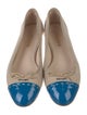 Prada Canvas Bow Accents Ballet Flats