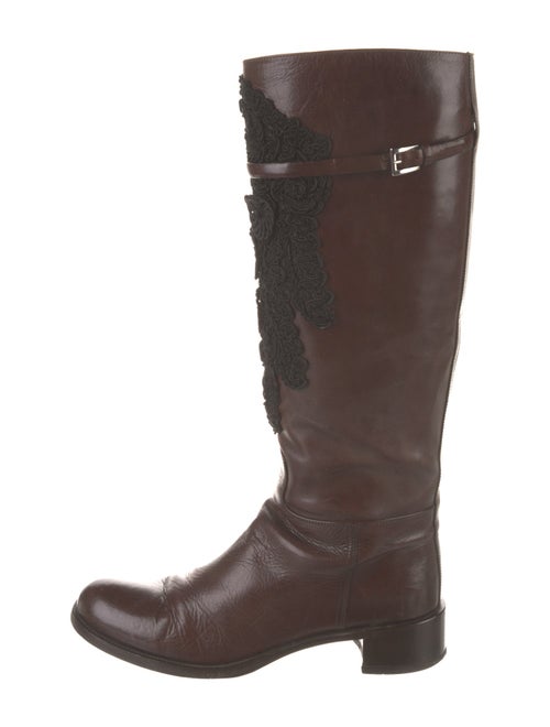 Prada Leather Riding Boots
