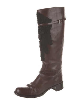 Prada Leather Riding Boots