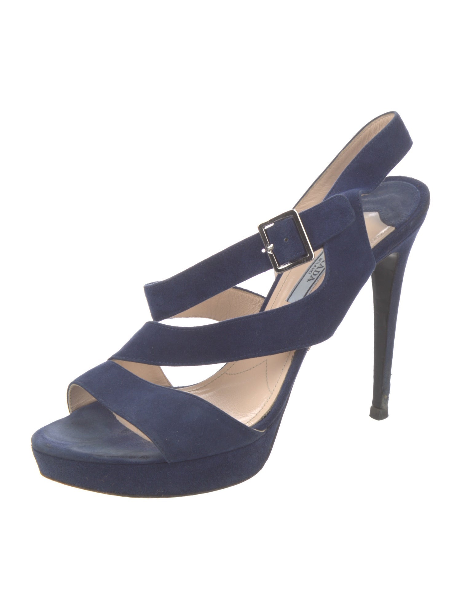 Prada Suede Slingback Sandals
