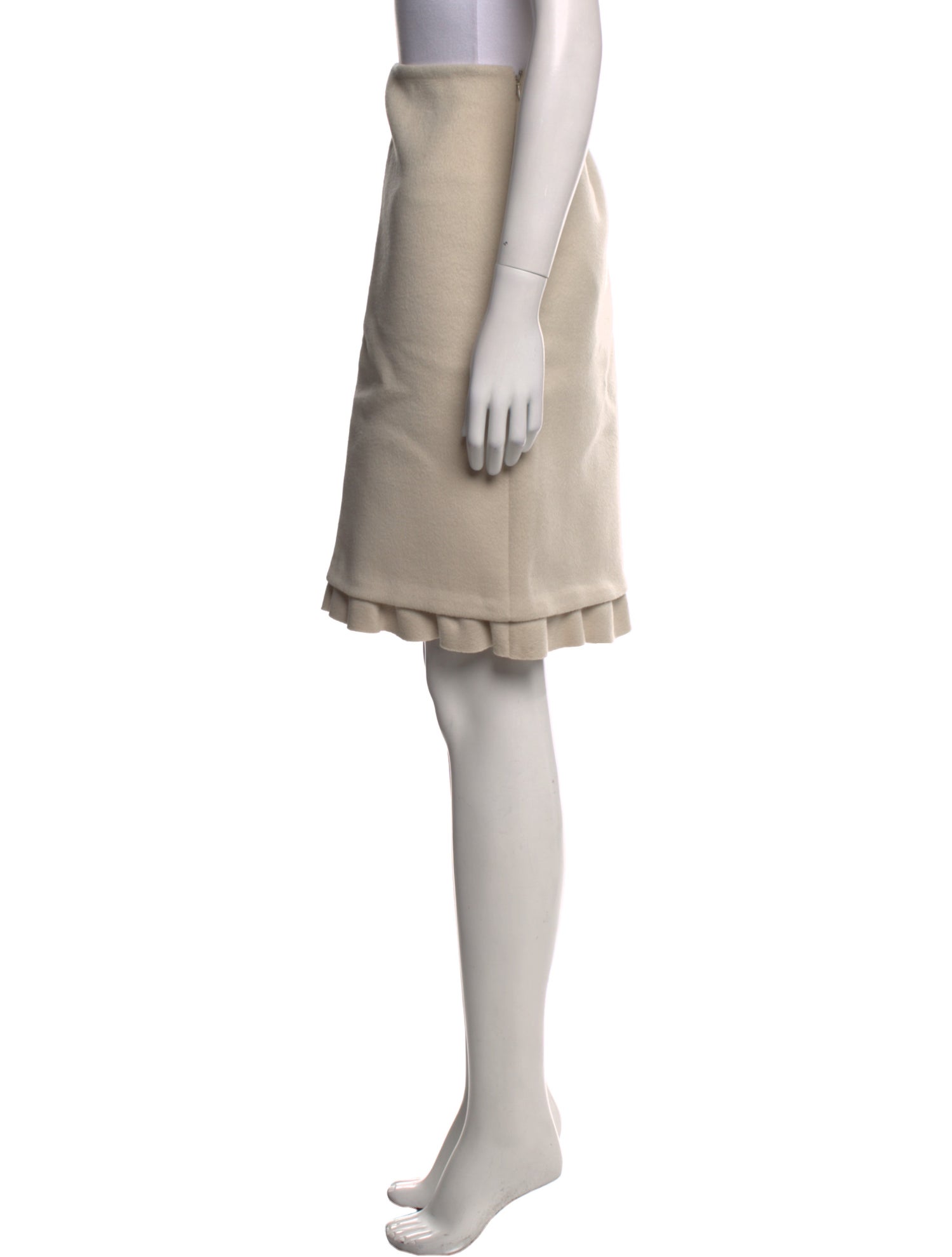 Prada Virgin Wool Knee-Length Skirt