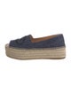 Prada Denim Whipstitch Trim Espadrilles