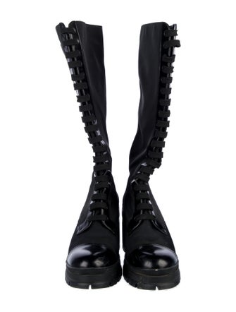Prada Nylon Combat Boots
