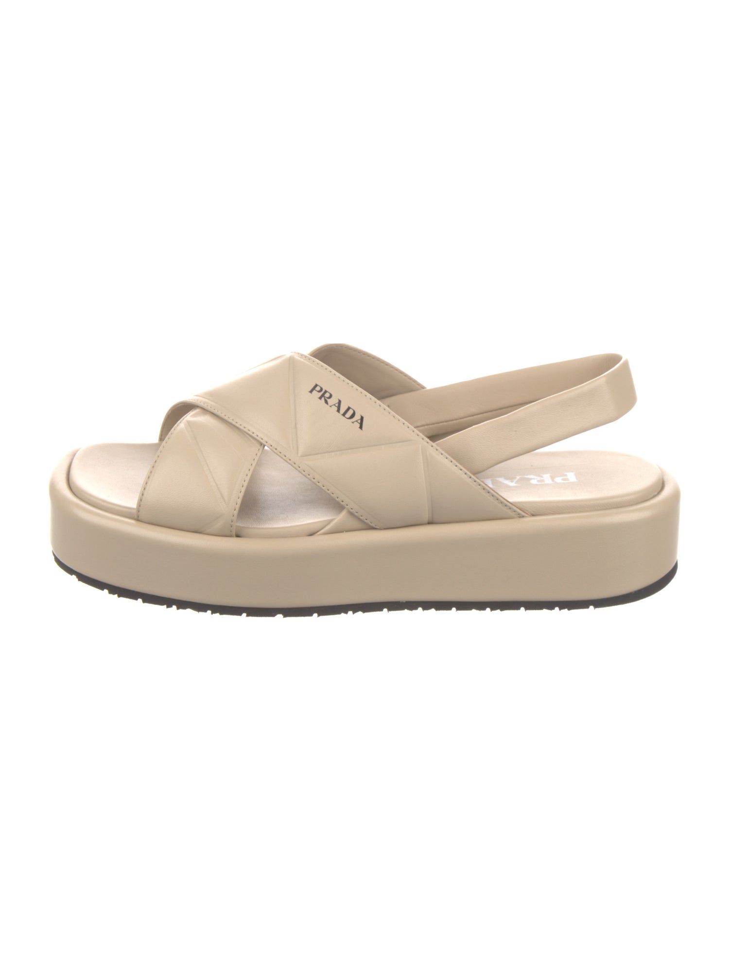 Prada Leather Slingback Sandals