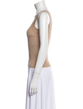 Prada Silk Scoop Neck Top