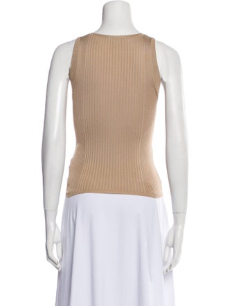 Prada Silk Scoop Neck Top
