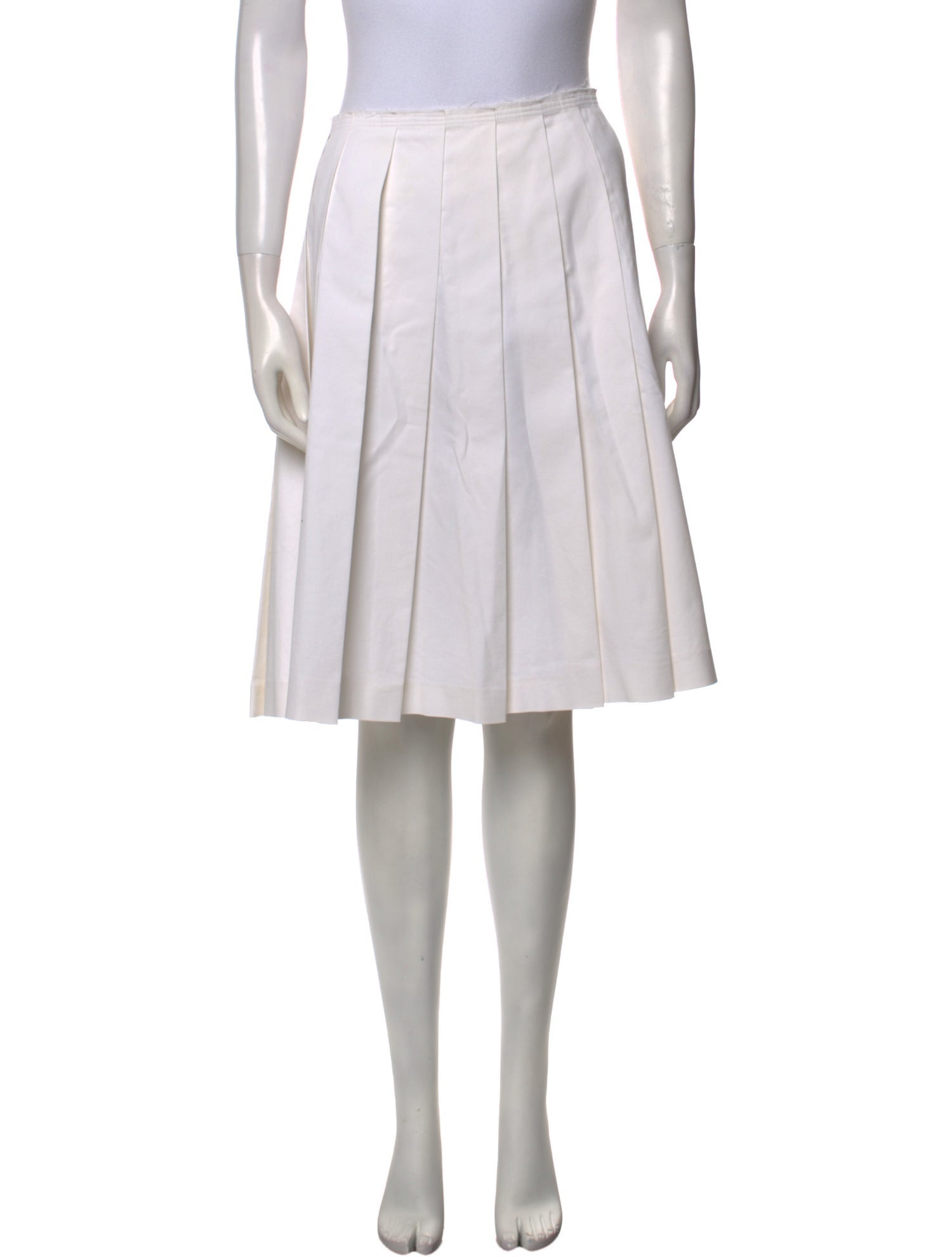 Prada Ruffle Embellishment Knee-Length Skirt