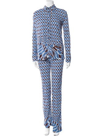 Prada 2019 Printed Pant Set