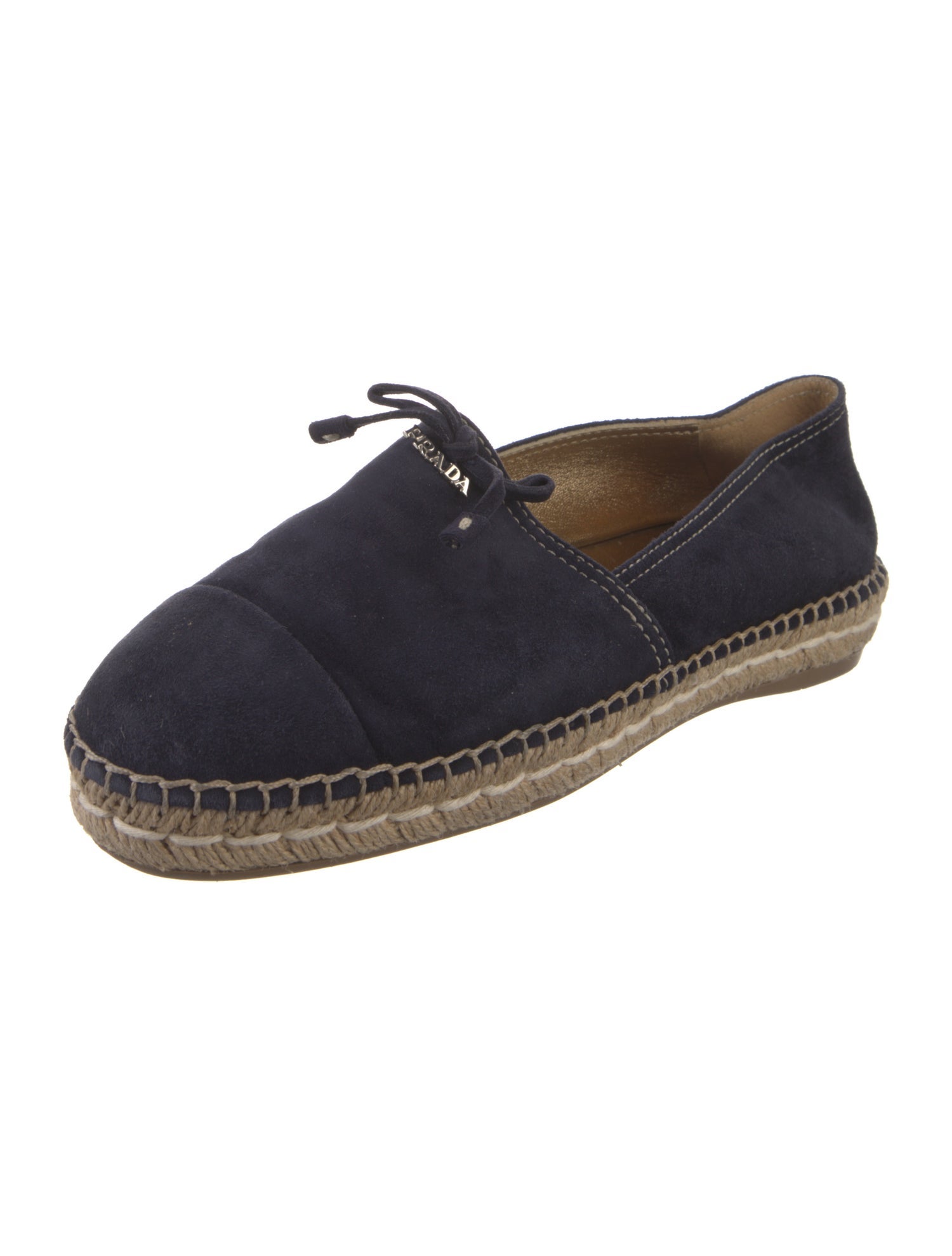 Prada Suede Bow Accents Espadrilles