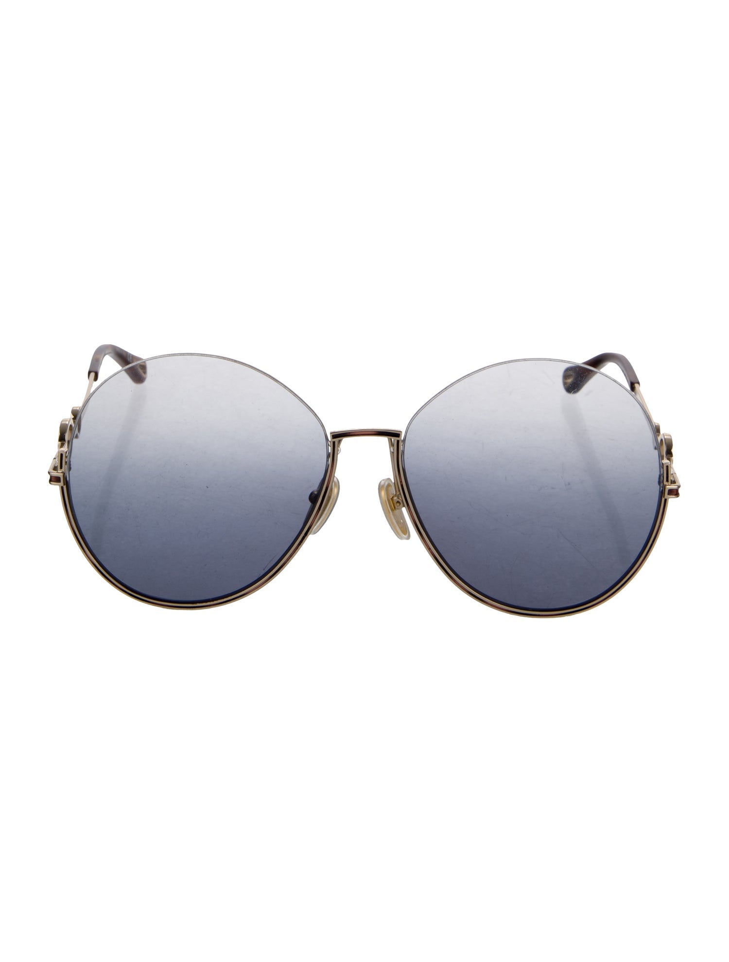 Chloé Round Mirrored Sunglasses