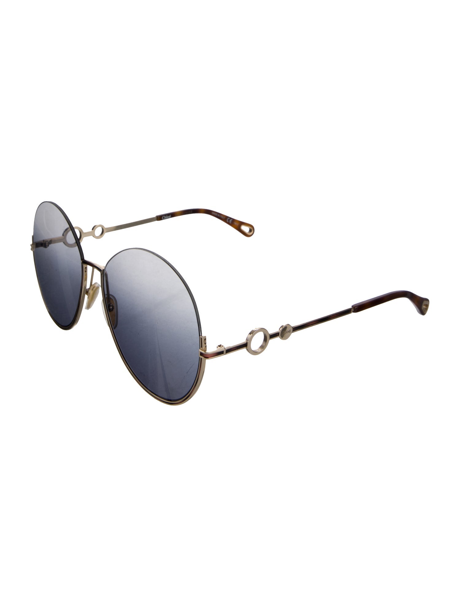 Chloé Round Mirrored Sunglasses