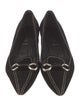 Prada Suede Leather Trim Embellishment Loafers
